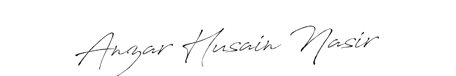 Anzar Husain Nasir stylish signature style. Best Handwritten Sign (Antro_Vectra) for my name. Handwritten Signature Collection Ideas for my name Anzar Husain Nasir. Anzar Husain Nasir signature style 6 images and pictures png