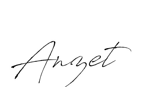 Use a signature maker to create a handwritten signature online. With this signature software, you can design (Antro_Vectra) your own signature for name Anzet. Anzet signature style 6 images and pictures png