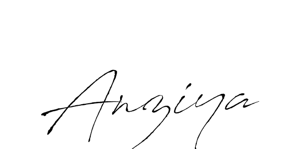 How to make Anziya signature? Antro_Vectra is a professional autograph style. Create handwritten signature for Anziya name. Anziya signature style 6 images and pictures png