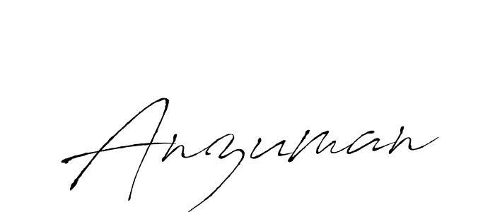 Make a beautiful signature design for name Anzuman. With this signature (Antro_Vectra) style, you can create a handwritten signature for free. Anzuman signature style 6 images and pictures png