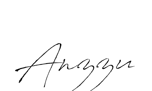 Make a beautiful signature design for name Anzzu. With this signature (Antro_Vectra) style, you can create a handwritten signature for free. Anzzu signature style 6 images and pictures png