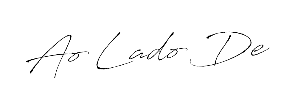 Create a beautiful signature design for name Ao Lado De. With this signature (Antro_Vectra) fonts, you can make a handwritten signature for free. Ao Lado De signature style 6 images and pictures png