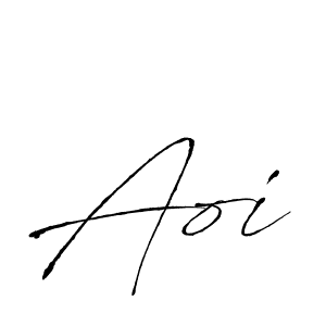 How to make Aoi signature? Antro_Vectra is a professional autograph style. Create handwritten signature for Aoi name. Aoi signature style 6 images and pictures png