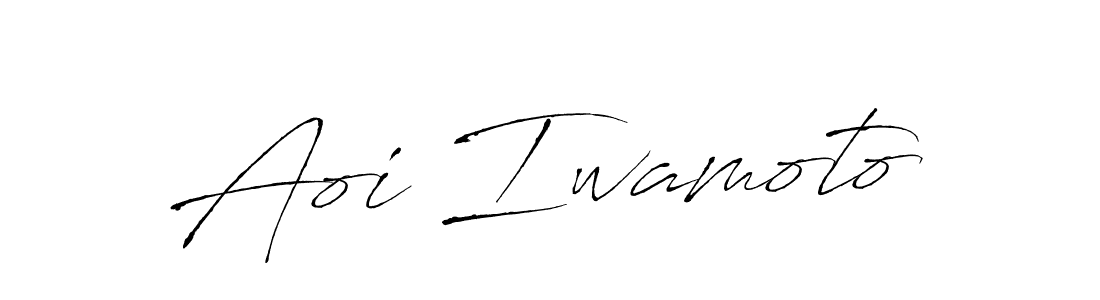 Create a beautiful signature design for name Aoi Iwamoto. With this signature (Antro_Vectra) fonts, you can make a handwritten signature for free. Aoi Iwamoto signature style 6 images and pictures png