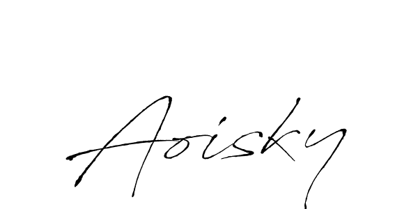 Design your own signature with our free online signature maker. With this signature software, you can create a handwritten (Antro_Vectra) signature for name Aoisky. Aoisky signature style 6 images and pictures png