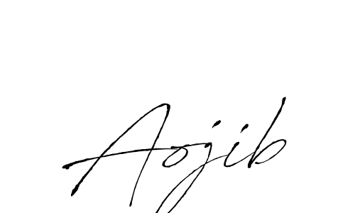 Aojib stylish signature style. Best Handwritten Sign (Antro_Vectra) for my name. Handwritten Signature Collection Ideas for my name Aojib. Aojib signature style 6 images and pictures png