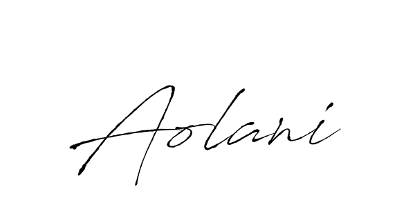 Antro_Vectra is a professional signature style that is perfect for those who want to add a touch of class to their signature. It is also a great choice for those who want to make their signature more unique. Get Aolani name to fancy signature for free. Aolani signature style 6 images and pictures png