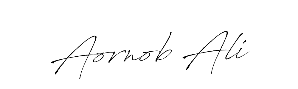 Design your own signature with our free online signature maker. With this signature software, you can create a handwritten (Antro_Vectra) signature for name Aornob Ali. Aornob Ali signature style 6 images and pictures png