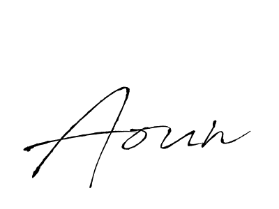 It looks lik you need a new signature style for name Aoun. Design unique handwritten (Antro_Vectra) signature with our free signature maker in just a few clicks. Aoun signature style 6 images and pictures png