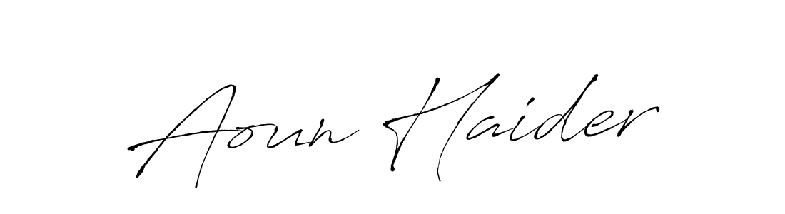 Antro_Vectra is a professional signature style that is perfect for those who want to add a touch of class to their signature. It is also a great choice for those who want to make their signature more unique. Get Aoun Haider name to fancy signature for free. Aoun Haider signature style 6 images and pictures png