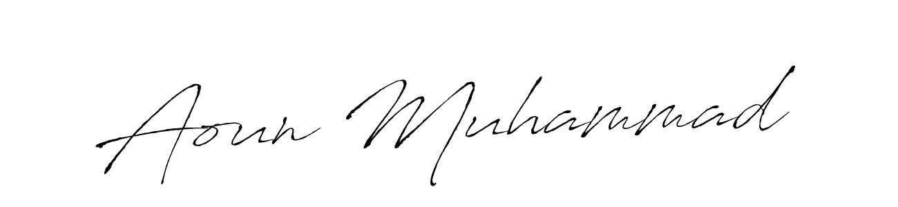 Also You can easily find your signature by using the search form. We will create Aoun Muhammad name handwritten signature images for you free of cost using Antro_Vectra sign style. Aoun Muhammad signature style 6 images and pictures png