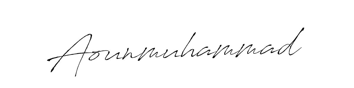 Also we have Aounmuhammad name is the best signature style. Create professional handwritten signature collection using Antro_Vectra autograph style. Aounmuhammad signature style 6 images and pictures png