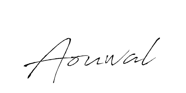 Use a signature maker to create a handwritten signature online. With this signature software, you can design (Antro_Vectra) your own signature for name Aouwal. Aouwal signature style 6 images and pictures png