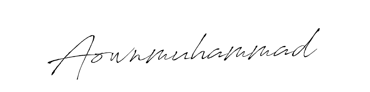 Design your own signature with our free online signature maker. With this signature software, you can create a handwritten (Antro_Vectra) signature for name Aownmuhammad. Aownmuhammad signature style 6 images and pictures png