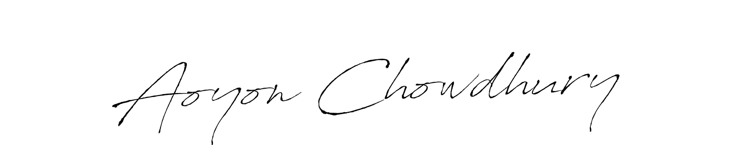 The best way (Antro_Vectra) to make a short signature is to pick only two or three words in your name. The name Aoyon Chowdhury include a total of six letters. For converting this name. Aoyon Chowdhury signature style 6 images and pictures png