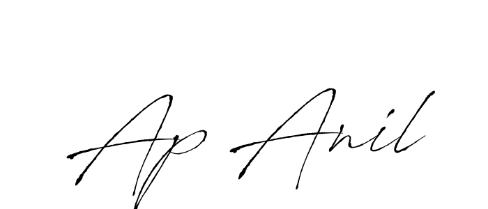 How to make Ap Anil signature? Antro_Vectra is a professional autograph style. Create handwritten signature for Ap Anil name. Ap Anil signature style 6 images and pictures png