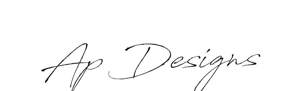 Make a beautiful signature design for name Ap Designs. With this signature (Antro_Vectra) style, you can create a handwritten signature for free. Ap Designs signature style 6 images and pictures png