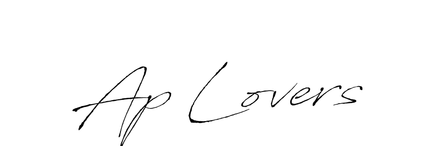 Design your own signature with our free online signature maker. With this signature software, you can create a handwritten (Antro_Vectra) signature for name Ap Lovers. Ap Lovers signature style 6 images and pictures png