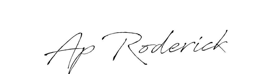 Ap Roderick stylish signature style. Best Handwritten Sign (Antro_Vectra) for my name. Handwritten Signature Collection Ideas for my name Ap Roderick. Ap Roderick signature style 6 images and pictures png