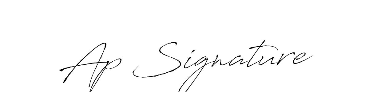 Design your own signature with our free online signature maker. With this signature software, you can create a handwritten (Antro_Vectra) signature for name Ap Signature. Ap Signature signature style 6 images and pictures png