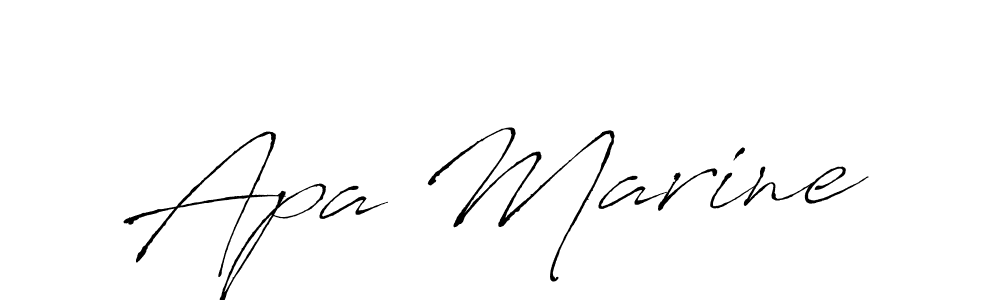 Apa Marine stylish signature style. Best Handwritten Sign (Antro_Vectra) for my name. Handwritten Signature Collection Ideas for my name Apa Marine. Apa Marine signature style 6 images and pictures png