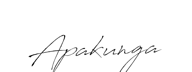 How to make Apakunga signature? Antro_Vectra is a professional autograph style. Create handwritten signature for Apakunga name. Apakunga signature style 6 images and pictures png