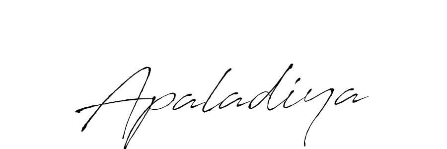 Use a signature maker to create a handwritten signature online. With this signature software, you can design (Antro_Vectra) your own signature for name Apaladiya. Apaladiya signature style 6 images and pictures png