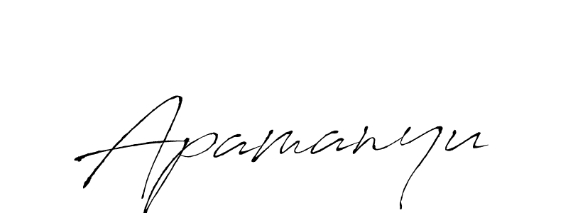 Apamanyu stylish signature style. Best Handwritten Sign (Antro_Vectra) for my name. Handwritten Signature Collection Ideas for my name Apamanyu. Apamanyu signature style 6 images and pictures png