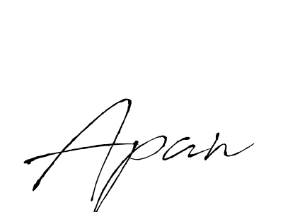 Create a beautiful signature design for name Apan. With this signature (Antro_Vectra) fonts, you can make a handwritten signature for free. Apan signature style 6 images and pictures png