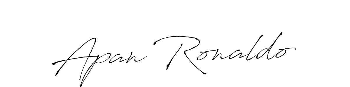 Apan Ronaldo stylish signature style. Best Handwritten Sign (Antro_Vectra) for my name. Handwritten Signature Collection Ideas for my name Apan Ronaldo. Apan Ronaldo signature style 6 images and pictures png