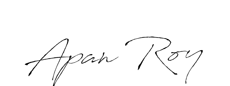 How to make Apan Roy signature? Antro_Vectra is a professional autograph style. Create handwritten signature for Apan Roy name. Apan Roy signature style 6 images and pictures png