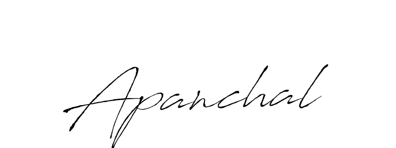 Apanchal stylish signature style. Best Handwritten Sign (Antro_Vectra) for my name. Handwritten Signature Collection Ideas for my name Apanchal. Apanchal signature style 6 images and pictures png