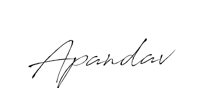 How to make Apandav name signature. Use Antro_Vectra style for creating short signs online. This is the latest handwritten sign. Apandav signature style 6 images and pictures png