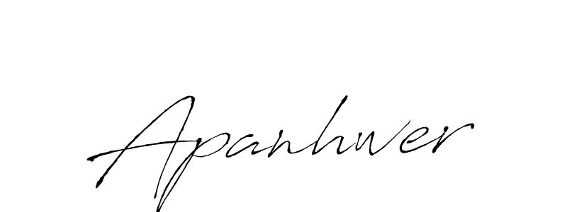 Create a beautiful signature design for name Apanhwer. With this signature (Antro_Vectra) fonts, you can make a handwritten signature for free. Apanhwer signature style 6 images and pictures png