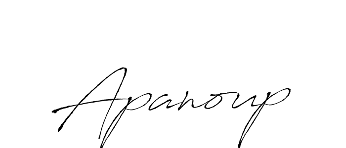 Design your own signature with our free online signature maker. With this signature software, you can create a handwritten (Antro_Vectra) signature for name Apanoup. Apanoup signature style 6 images and pictures png