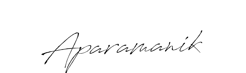 Make a beautiful signature design for name Aparamanik. With this signature (Antro_Vectra) style, you can create a handwritten signature for free. Aparamanik signature style 6 images and pictures png