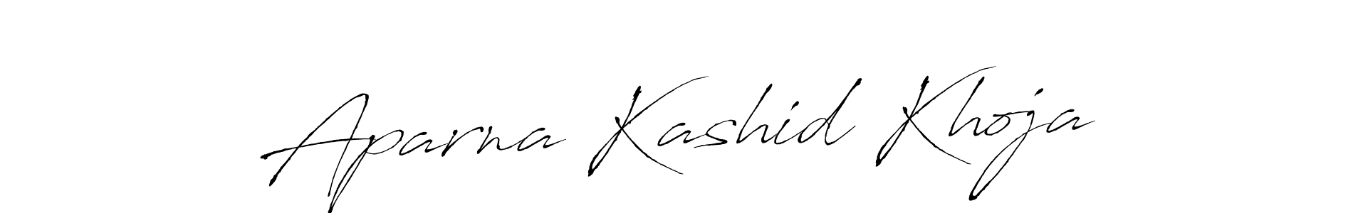 Create a beautiful signature design for name Aparna Kashid Khoja. With this signature (Antro_Vectra) fonts, you can make a handwritten signature for free. Aparna Kashid Khoja signature style 6 images and pictures png