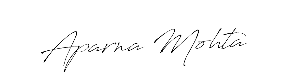 Design your own signature with our free online signature maker. With this signature software, you can create a handwritten (Antro_Vectra) signature for name Aparna Mohta. Aparna Mohta signature style 6 images and pictures png