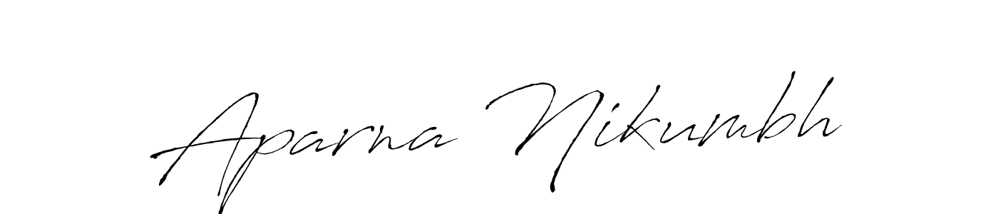 Design your own signature with our free online signature maker. With this signature software, you can create a handwritten (Antro_Vectra) signature for name Aparna Nikumbh. Aparna Nikumbh signature style 6 images and pictures png