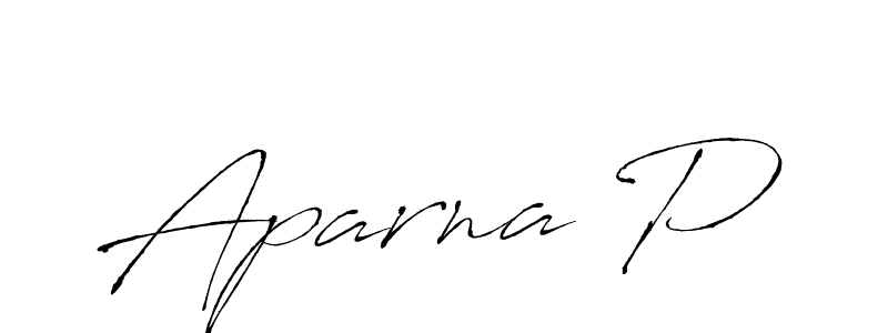 How to make Aparna P signature? Antro_Vectra is a professional autograph style. Create handwritten signature for Aparna P name. Aparna P signature style 6 images and pictures png