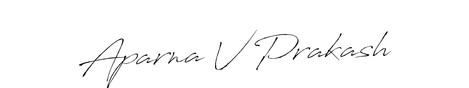 It looks lik you need a new signature style for name Aparna V Prakash. Design unique handwritten (Antro_Vectra) signature with our free signature maker in just a few clicks. Aparna V Prakash signature style 6 images and pictures png