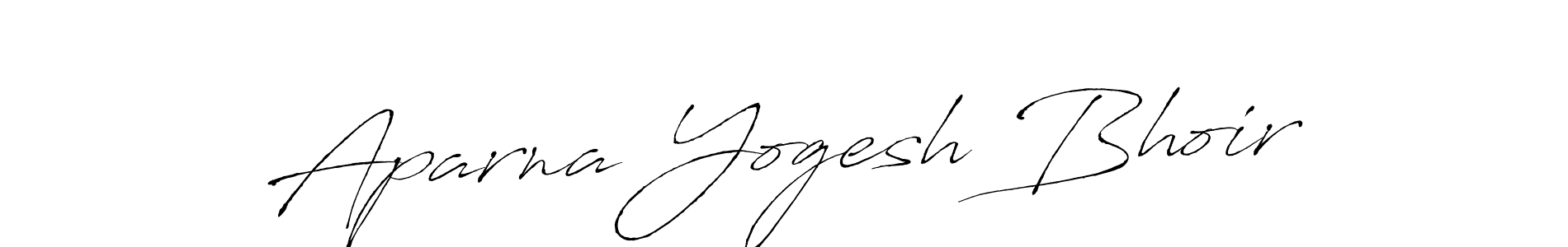 Create a beautiful signature design for name Aparna Yogesh Bhoir. With this signature (Antro_Vectra) fonts, you can make a handwritten signature for free. Aparna Yogesh Bhoir signature style 6 images and pictures png