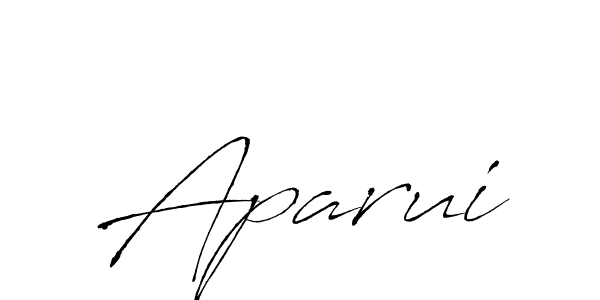 Use a signature maker to create a handwritten signature online. With this signature software, you can design (Antro_Vectra) your own signature for name Aparui. Aparui signature style 6 images and pictures png