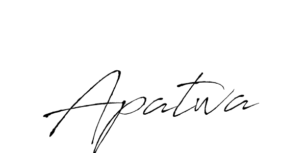 Also You can easily find your signature by using the search form. We will create Apatwa name handwritten signature images for you free of cost using Antro_Vectra sign style. Apatwa signature style 6 images and pictures png