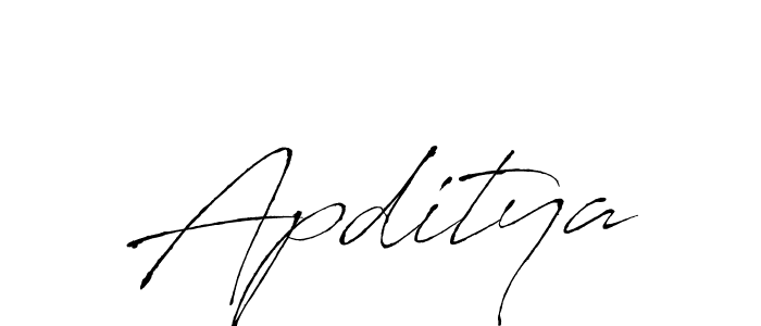 Use a signature maker to create a handwritten signature online. With this signature software, you can design (Antro_Vectra) your own signature for name Apditya. Apditya signature style 6 images and pictures png