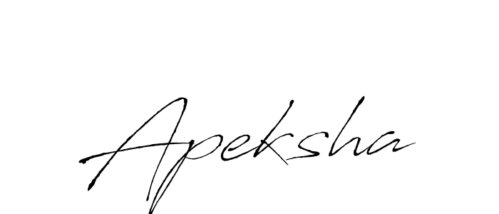 Create a beautiful signature design for name Apeksha. With this signature (Antro_Vectra) fonts, you can make a handwritten signature for free. Apeksha signature style 6 images and pictures png