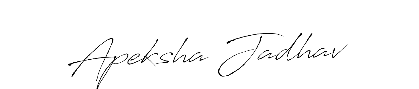 Design your own signature with our free online signature maker. With this signature software, you can create a handwritten (Antro_Vectra) signature for name Apeksha Jadhav. Apeksha Jadhav signature style 6 images and pictures png