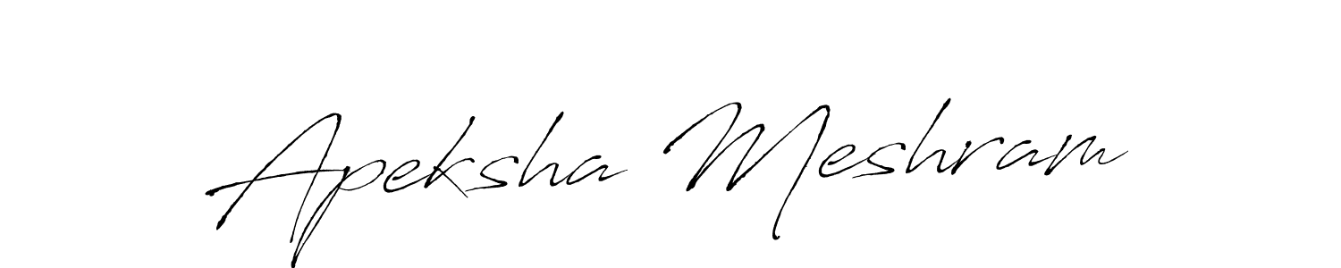 Antro_Vectra is a professional signature style that is perfect for those who want to add a touch of class to their signature. It is also a great choice for those who want to make their signature more unique. Get Apeksha Meshram name to fancy signature for free. Apeksha Meshram signature style 6 images and pictures png