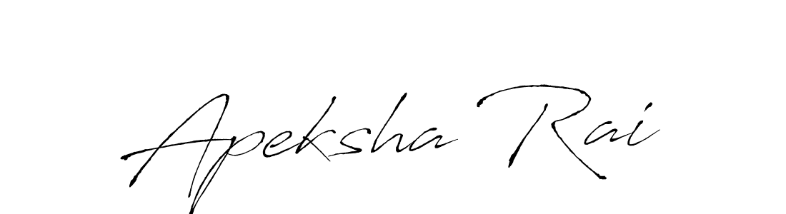 The best way (Antro_Vectra) to make a short signature is to pick only two or three words in your name. The name Apeksha Rai include a total of six letters. For converting this name. Apeksha Rai signature style 6 images and pictures png