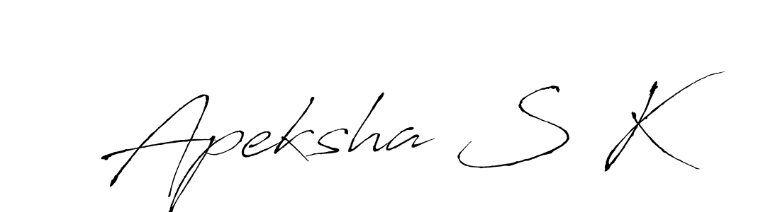 How to Draw Apeksha S K signature style? Antro_Vectra is a latest design signature styles for name Apeksha S K. Apeksha S K signature style 6 images and pictures png